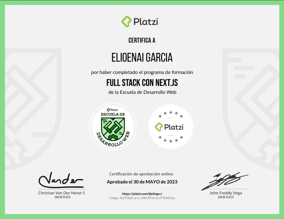 Diploma de Fullstack con Next.js